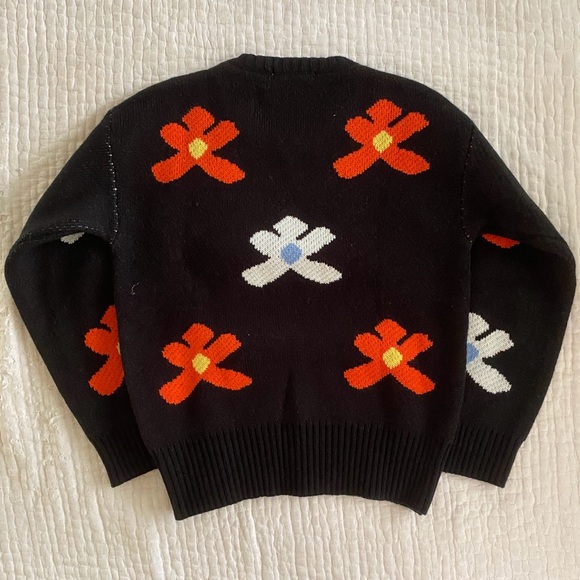 Wool Crewneck Grandma Sweater - Picture 3 of 5